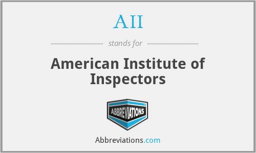 AII - American Institute of Inspectors