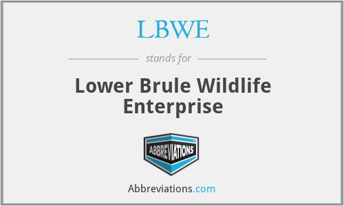 LBWE - Lower Brule Wildlife Enterprise