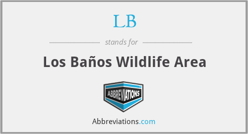 LB - Los Baños Wildlife Area