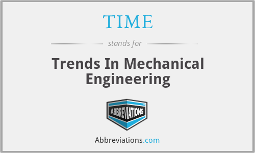 TIME - Trends In Mechanical Engineering