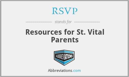 RSVP - Resources for St. Vital Parents