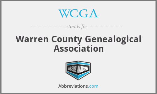 WCGA - Warren County Genealogical Association