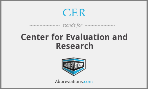 CER - Center for Evaluation and Research