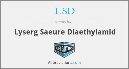 LSD - Lyserg Saeure Diaethylamid