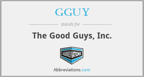 GGUY - The Good Guys, Inc.