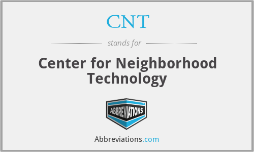 CNT - Center for Neighborhood Technology