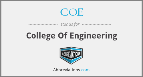 COE - College Of Engineering