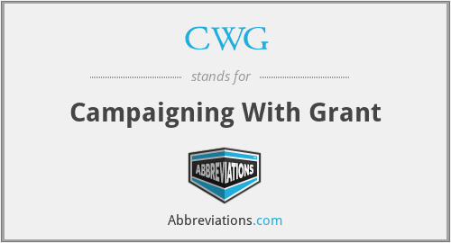 CWG - Campaigning With Grant