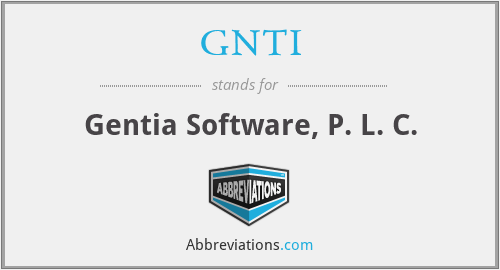 GNTI - Gentia Software, P. L. C.