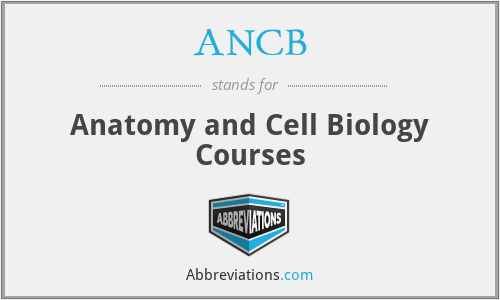ANCB - Anatomy and Cell Biology Courses