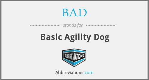 BAD - Basic Agility Dog