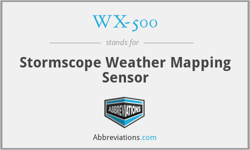 WX-500 - Stormscope Weather Mapping Sensor