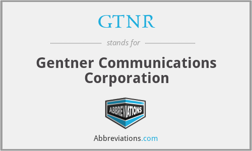 GTNR - Gentner Communications Corporation
