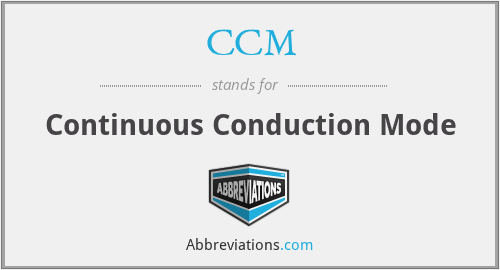 CCM - Continuous Conduction Mode