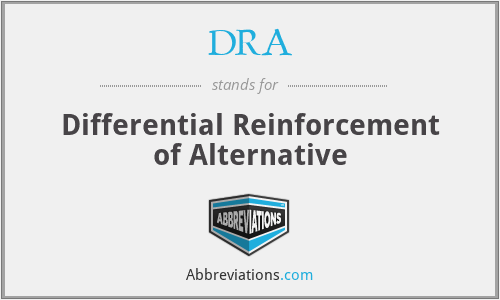 DRA - Differential Reinforcement of Alternative