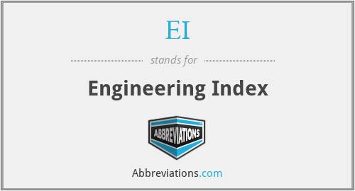 EI - Engineering Index