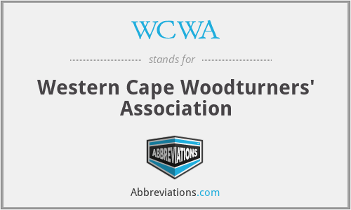 WCWA - Western Cape Woodturners' Association