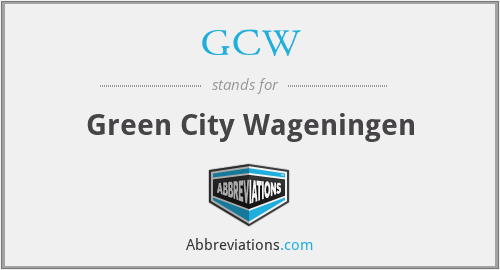GCW - Green City Wageningen