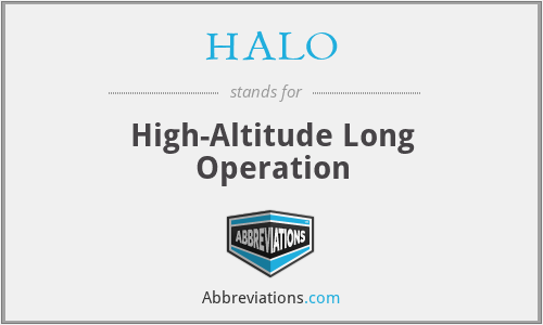 HALO - High-Altitude Long Operation