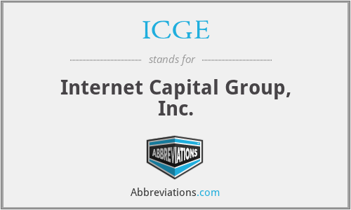 ICGE - Internet Capital Group, Inc.