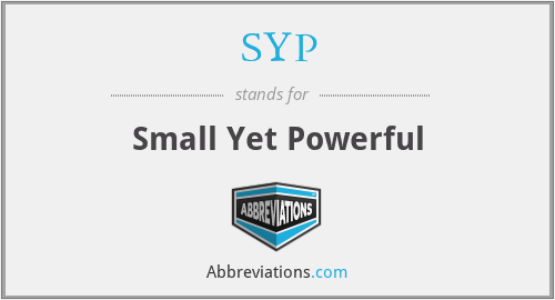 SYP - Small Yet Powerful