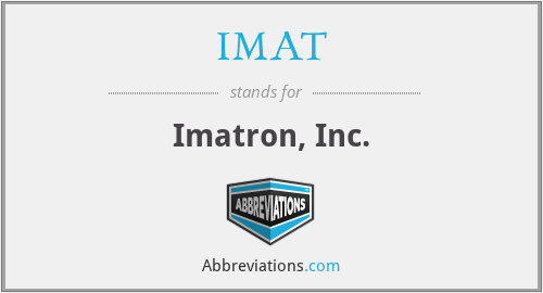 IMAT - Imatron, Inc.