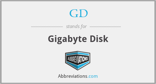GD - Gigabyte Disk