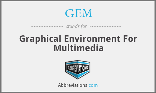 GEM - Graphical Environment For Multimedia