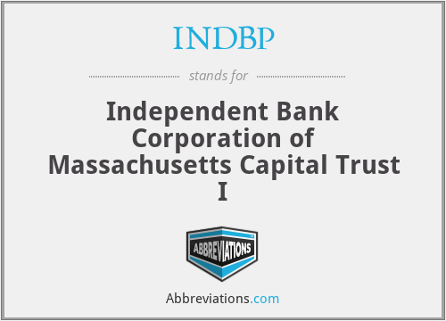 INDBP - Independent Bank Corporation of Massachusetts Capital Trust I