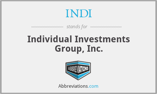 INDI - Individual Investments Group, Inc.