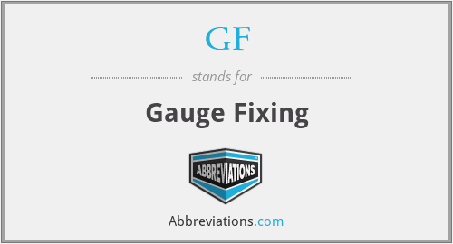GF - Gauge Fixing