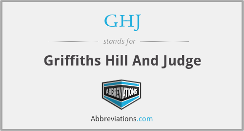 GHJ - Griffiths Hill And Judge