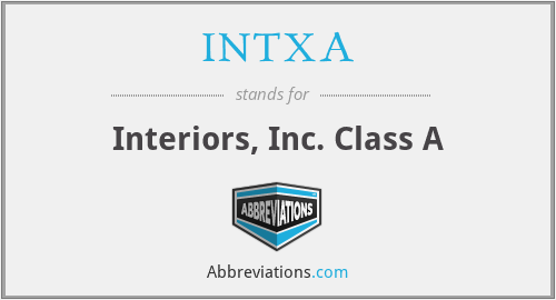 INTXA - Interiors, Inc. Class A