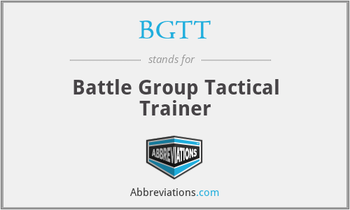 BGTT - Battle Group Tactical Trainer