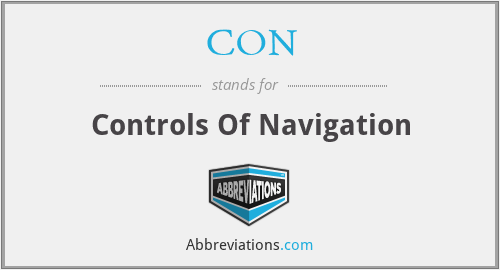 CON - Controls Of Navigation