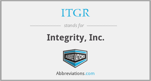 ITGR - Integrity, Inc.