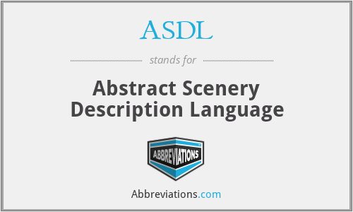 ASDL - Abstract Scenery Description Language