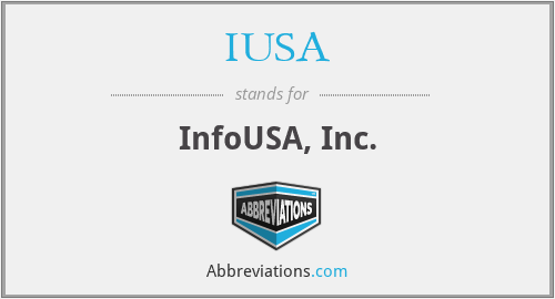 IUSA - InfoUSA, Inc.