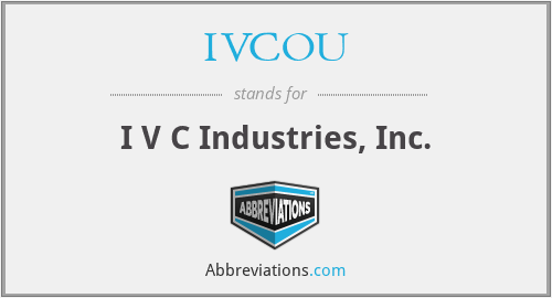 IVCOU - I V C Industries, Inc.