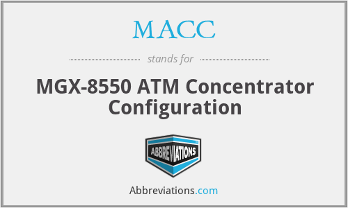 MACC - MGX-8550 ATM Concentrator Configuration