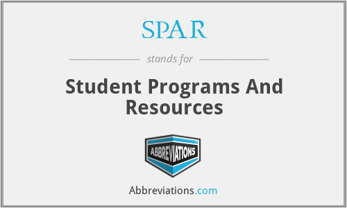 SPAR - Student Programs And Resources