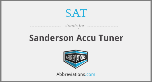 SAT - Sanderson Accu Tuner