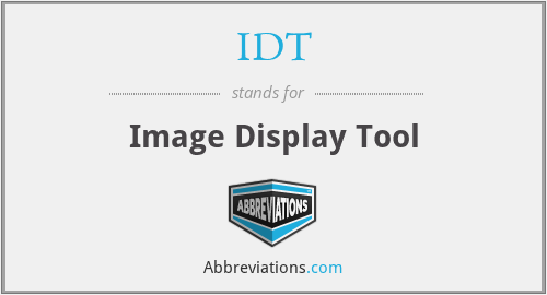 IDT - Image Display Tool