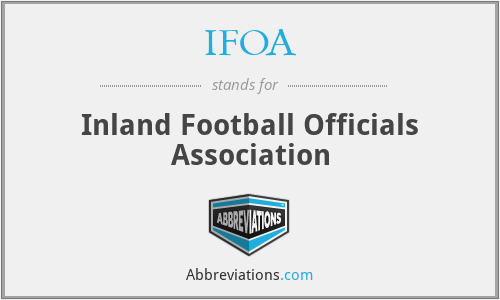 IFOA - Inland Football Officials Association