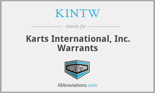 KINTW - Karts International, Inc. Warrants