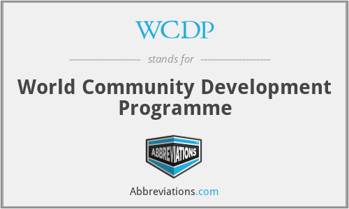 WCDP - World Community Development Programme