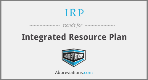 IRP - Integrated Resource Plan