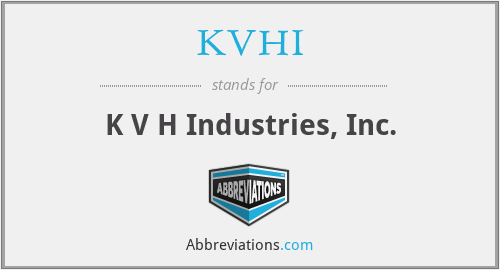 KVHI - K V H Industries, Inc.