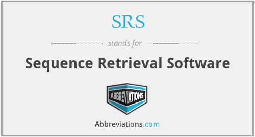 SRS - Sequence Retrieval Software