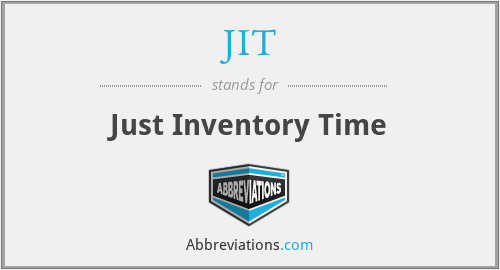 JIT - Just Inventory Time